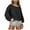 Black, variant on Oversized Sweatshirts for Women Crewneck Solid Color Long Sleeve Casual Loose Fall Winter Trendy Pullover Sweatshirts