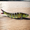 thumbnail image 4 of Señuelo de pesca multiarticulado cebo duro realista cebo de baño de 8 segmentos para lubina (D), 4 of 6
