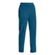 thumbnail image 2 of Pantalones de pana Prolriy para mujer, pantalones casuales de pierna recta a rayas, con cintura elástica, color liso, con personalidad, color azul marino, talla XXL., 2 of 4