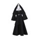 thumbnail image 4 of Disfraz de monja, vestido de cosplay para madre, accesorios negros, decoración, suministros para fiestas M, 4 of 9