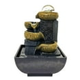 thumbnail image 3 of 3-Tier Desktop Water Fountain Decor Fountain Decor 3 Tier W/LED US 110 V , Simple BUT Elegant C, 3 of 9