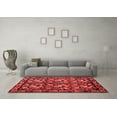 thumbnail image 3 of Ahgly Company Indoor Square Medallion Red French Area Rugs, 6' Square, 3 of 4
