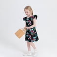 thumbnail image 3 of RXIRUCGD 2025 Vêtements d'Été pour Enfants Robe d'Été à Manches à Volants pour Filles 4-14T, 3 of 7