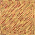 thumbnail image 1 of Ahgly Company Indoor Square Southwestern Brown Country Area Rugs, 3' Square, 1 of 4
