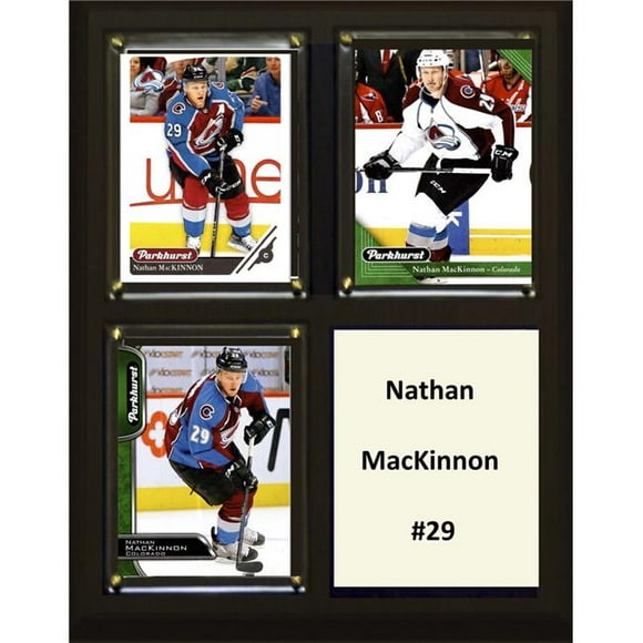 C&I Collectables 810MACKINNON NHL 6 x 8 Po. Nathan MacKinnon Colorado Avalanche Plaque à Deux Cartes