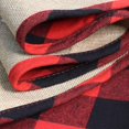 thumbnail image 4 of Falda de árbol de Navidad OurWarm, color rojo y negro, diseño de búfalo, 122 cm, 4 of 7