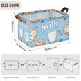 thumbnail image 7 of Yayeee Foldable Storage Basket for Shelves with Handles Waterproof Cloth Bins, Milk and Cookies, 7 of 7