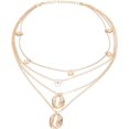 thumbnail image 1 of HAHDAXIA Puka Shell Necklace for Women Boho Multi-Layer Necklace Pearl Shell Necklace Set Jewelry Gold Chain Seashell Pendant Necklace Beach Necklaces for Women Girls, 1 of 6