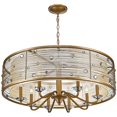 thumbnail image 3 of Beaumont Lane 8 Light Filigree Mist Shade Chandelier in Peruvian Gold, 3 of 5
