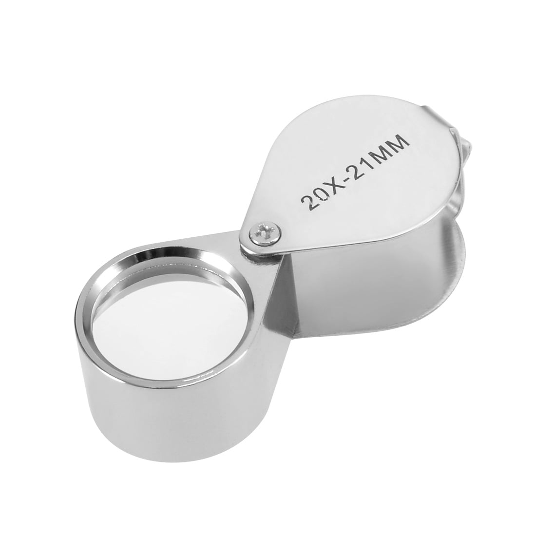 Mini Jewelers Eye Loupe Magnifier Round Body Jewelry Loupe 21 mm Silver