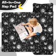 thumbnail image 4 of Moon and Leaf Gothic Pattern Teens Toddler Nap Mat with Pillow, Sleeping Mat Bag for Preschool Daycare 51"x22", 4 of 6