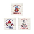 thumbnail image 1 of Great Art Now Patriotic Gnomes by Tara Reed 3 Piece Canvas Art Set Each 14"W x 14"H, 1 of 4