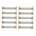 thumbnail image 3 of 10 piezas de bisagras de resorte metálicas internas flexibles con bucles laterales para bolsos, 10 centímetros, 3 of 9