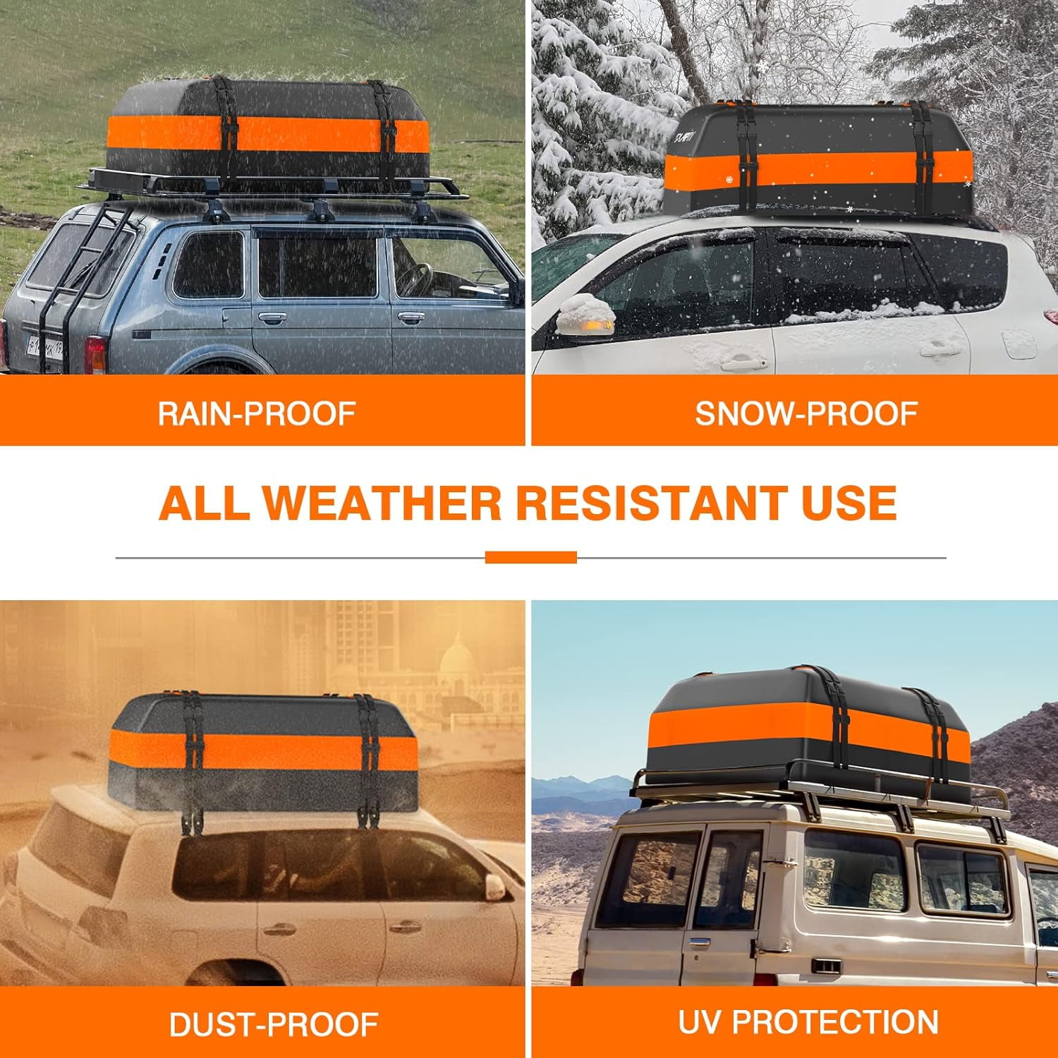 Goplus Rooftop Cargo Carrier, 21 Cubic Feet 100% Waterproof - View #5