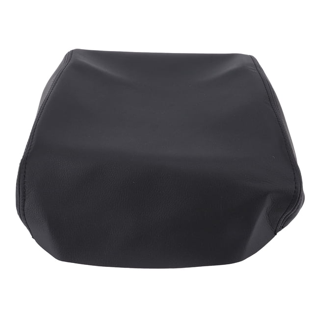 Car Console Cover Water Resistant Scratchproof Armrest Protector Comfortable Leather Black