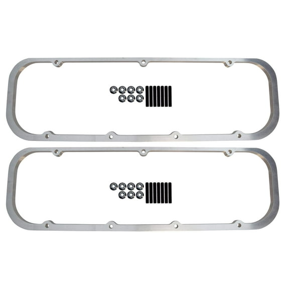 ICT Billet BBC Big Block 1/2" Valve Cover Spacer Riser Tall Flange 396 454 Compatible with Chevy Big Block Engines to Raise Valve Cover for Rocker Arms 551640-5