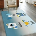 thumbnail image 3 of Kitchen Mats for Floor 3x5 Ft, Blue Ombre Laundry Non Slip Area Rugs for Kitchen Bedroom Entryway, Wash Dry Fold Repeat Washable Carpet Runner Rug Floor Mats for Bedroom Home Decor, 3 of 9