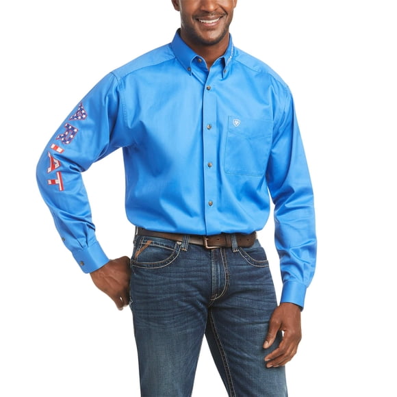 Camisa de sarga con el logotipo del equipo ARIAT Classic Fit para hombre Sea Scape