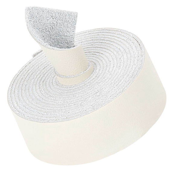 Leather Strap Strip 1 Inch Wide 2M Long Microfiber Imitation Leather Cord Belt Wrap Single Sided Flat Cord Leather String RollDIY