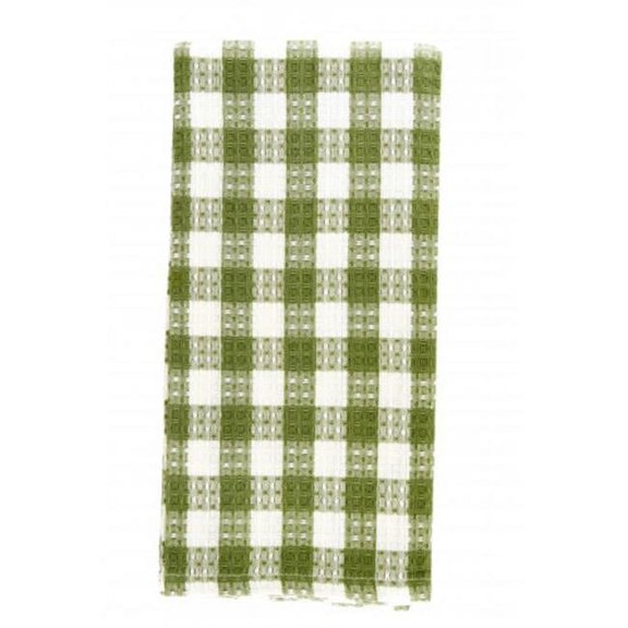 AG-30293S-4 Tea Towels, Toro Green Check - Set of 4