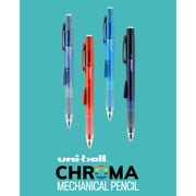 uniball CHROMA Mechanical Pencil, Medium Point, 0.7 mm, Assorted, 4 Count