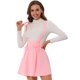thumbnail image 1 of INSPIRE CHIC Faldas Con Tirantes De Cintura Alta Para Mujer Con Cordones Y Minifalda Con Tirantes Rosa M, 1 of 5