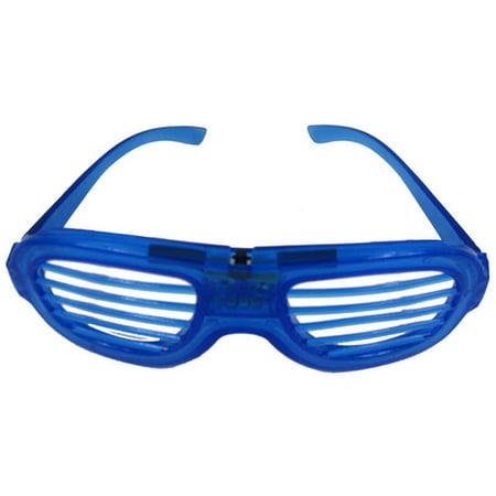 

Flashing LED Multi Color Slotted Shutter Light Up Show Party Glasses Clearance items