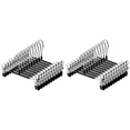 thumbnail image 1 of 10 Perchas Metal para Pantalones Antideslizantes Que Ahorran Espacio Acero Inoxidable (), 1 of 2