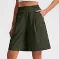 thumbnail image 2 of Diufon Dress Shorts for Women Casual High Waisted Above Knee Length Shorts Wide Leg Summer Shorts with Pockets, 2 of 9