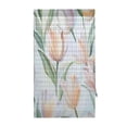 thumbnail image 4 of Soft Tulip Pattern Door Side Curtain 54x40in Privacy Shade UV Protection Rod Pockets, 4 of 10