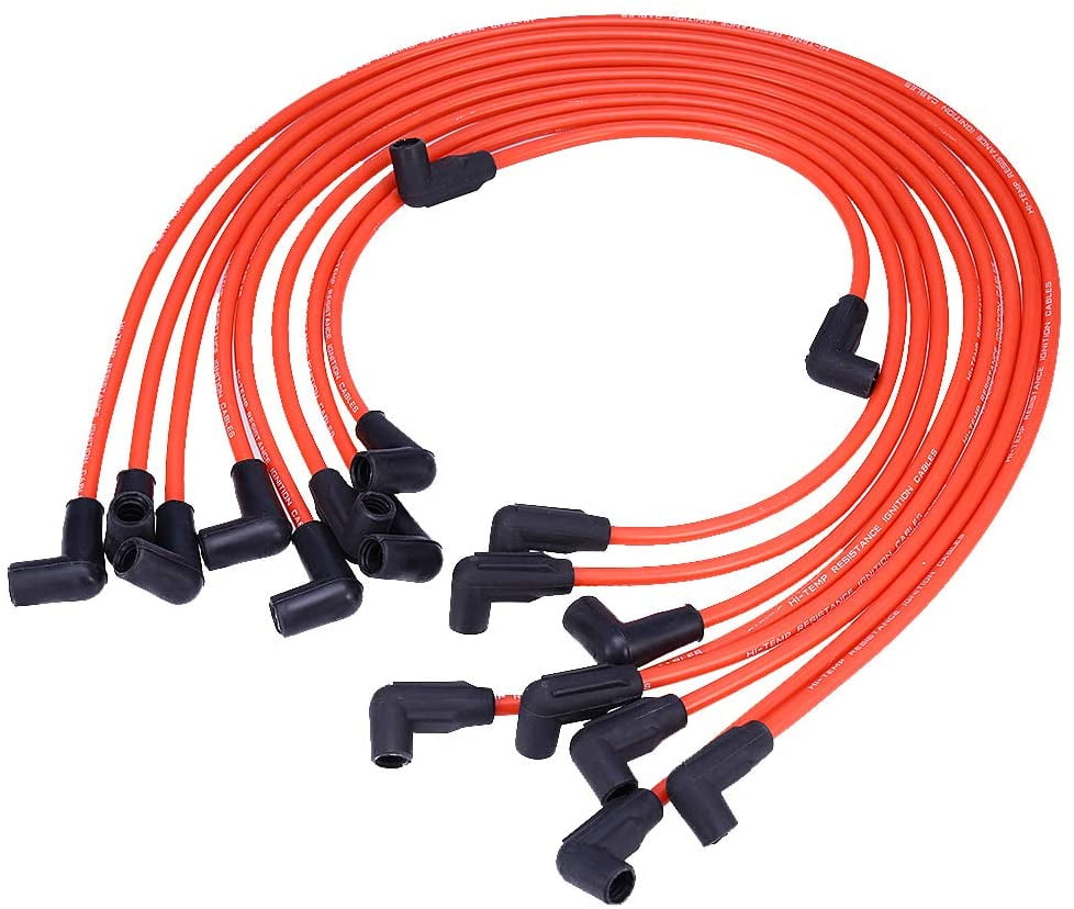 Zreneyfex Spark Plug Wires Sets Ignition Cables High Performance 10.5MM for Chevrolet Engines HEI SBC BBC 350 383 454 Electronic 