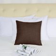 thumbnail image 3 of PiccoCasa Blank Cotton Linen Throw Pillow Cover 18"x18" Decor Cushion Cover, Brown, 3 of 7