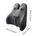 thumbnail image 3 of Back Support Pillow For Chair Lumbar Support Pillow For Car Gaming Chair Memory Foam Back Cushion With Removable Pillowcase Ergonomic For Improve Sitting Posture Lumbar Support Seat Dining Seat, 3 of 4