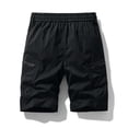 thumbnail image 4 of LNZGNM Mens Cargo Shorts Breathable Loose Fit Golf Shorts Elastic Waist Drawstring Work Shorts Fashion Hiking Shorts with Multi Pockets,Black S, 4 of 5