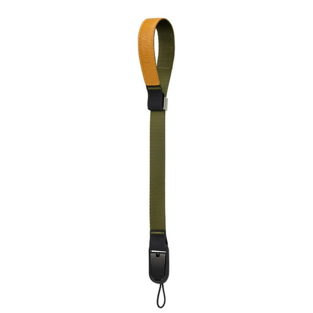 CWATCUN Cwatcun H81 Leather Wrist Strap for DSLR Cameras - Comfortable, Non-Slip, and Versatile Accessory in Green for All Camera Brands, Featuring Quick Release and Premium Craftsmanship