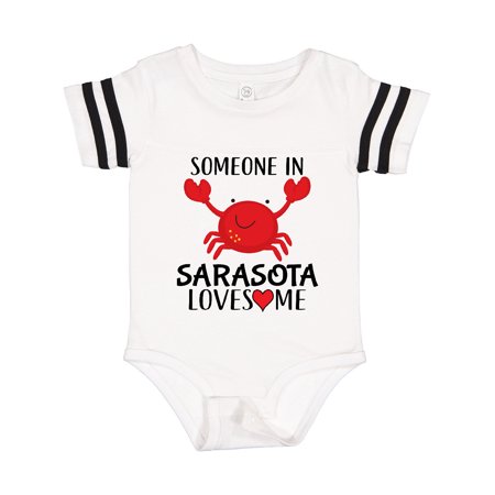 

Inktastic Someone in Sarasota Loves Me Gift Baby Boy or Baby Girl Bodysuit