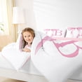 thumbnail image 3 of Erosebridal Girls Pink Bow Twin Bedding Sets, B Letter Bedding Comforter Set, Princess Style Bedroom Decor, Pink Reversible 7 Pieces, 3 of 6