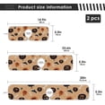 thumbnail image 4 of Coolnut 2 Pack Faucet Mat Splash Guard for Kitchen Sink, Halloween Pumpkins Spiders 14x5 Inch Super Absorbent Microfiber Sink Protector Mat, Kitchen Sink Mat Machine Washable Kitchen Sink Accessories, 4 of 7