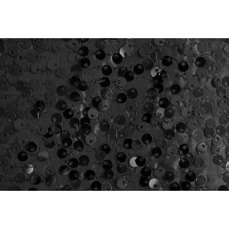 Image of BLACK Sequin Fabric Photography Backdrop Photo Booth Backdrop - Made in USA