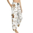thumbnail image 2 of Daiia Coffee Women's Sleep Pant with Pockets and Drawstring,Pajama Pants-Small, 2 of 9