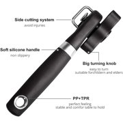 Can Opener, Can Opener Smooth Edge Manual, No Sharp Edges Can Opener Manual, Ergonomic Smooth Edge, Handheld With Soft Grips, Professional Ergonomic Can Opener for Kitchen & Restaurant