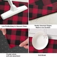 thumbnail image 3 of Red Black Plaid Checkered Pattern Kitchen Rug Mat,Kitchen Runner Rugs Non Skid Washable,Decorative Kitchen Floor Mats for Kitchen,Sink,Laundry,17"X47", 3 of 5