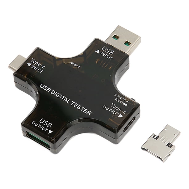 Probador de corriente de voltaje USB C Pantalla LCD Probador de color Micro USB USB tipo C de alta precisión 3.6‑32V 0‑5.1A