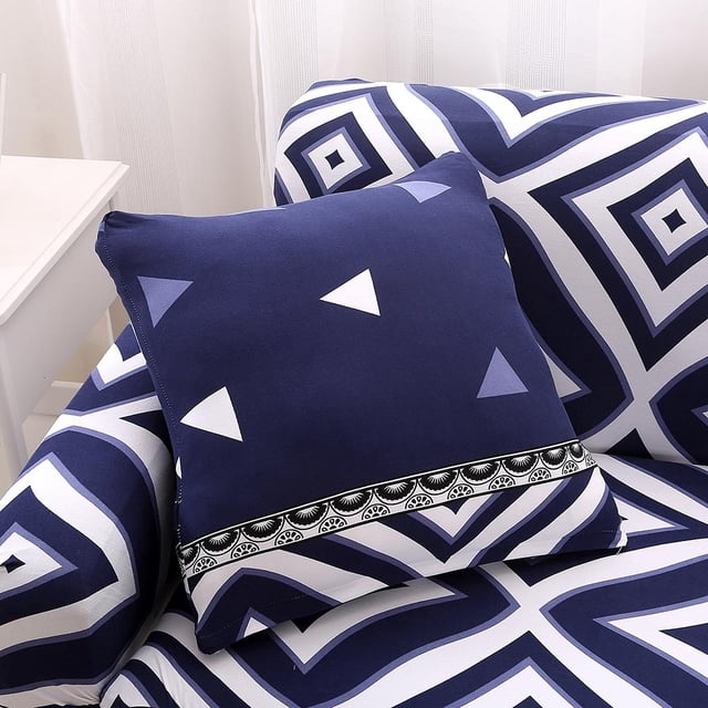 Funda de Almohada Macarena 45x45cm Algodón Cremallera 6 Colores Triángulo