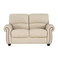 thumbnail image 5 of Lexicon Foxborough Leather 2-Piece Upholstered Sofa Set in Cream, 5 of 12
