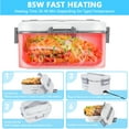 thumbnail image 5 of AUOSHI Electric Lunch Box for Adults, 85W Heated Lunch Box 1.8L Stainless Steel Heated Lunchbox for Adults, 12/24/110V Portable Food Warmer for Car Truck Work, Gifts for Women, Gifts for Men, 5 of 9