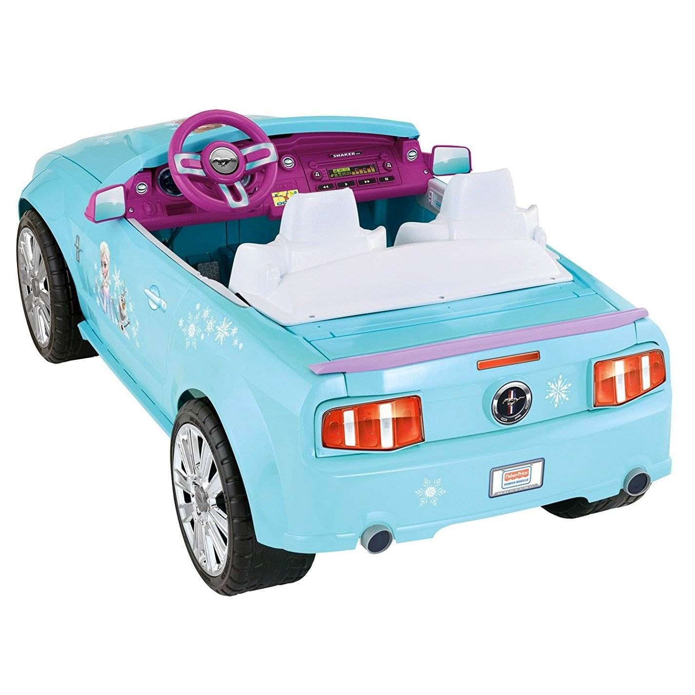 Fisher Price Power Wheels Disney Frozen Ford Mustang Ride On Electric Vehicle Walmart