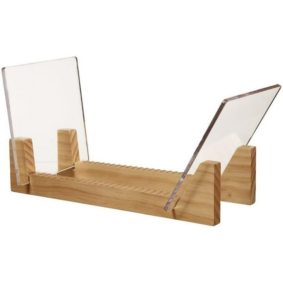 Vintage Wooden CD Display Rack Wooden Record Base Cafe Decorative Record Storage Holder Stand Rack Shelf
