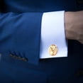 thumbnail image 4 of Deer Elegant Mens Cufflinks for Formal Attire Made of Stainless Steel for Business Meetings, 4 of 6