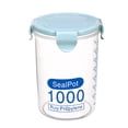 thumbnail image 1 of Bearachild Plástico Sellado Latas Cocina Caja Almacenaje Transparente Food Bote Keep Fresh Organizadores de utensilios de cocina azul L Bearachild HA0062-09B, 1 of 6